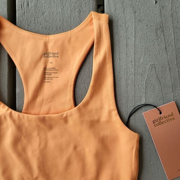 Girlfriend Collective Horizon Paloma Workout Sports Bra Racerback Scoop Neck XS - Picture 3 of 7